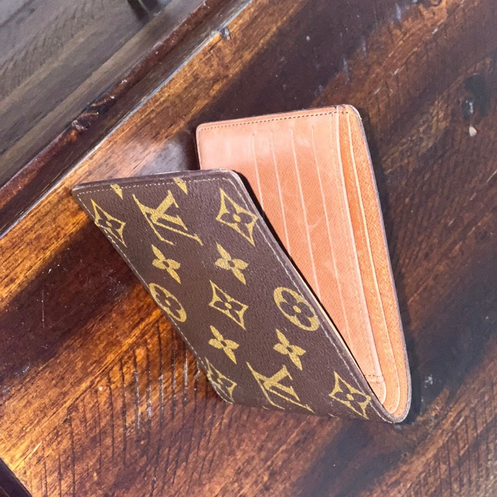 Louis Vuitton Monogram Brown and Gold Card Holder